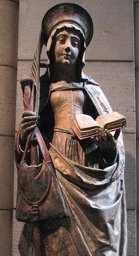 Statue of Saint Savina of Troyes 1510 in the Metropolitan Museum of Art